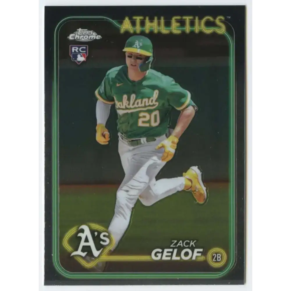 2024 Topps Chrome #282 Zack Gelof NM-MT RC Rookie Oakland Athletics Baseball Card - Baseball Card Single