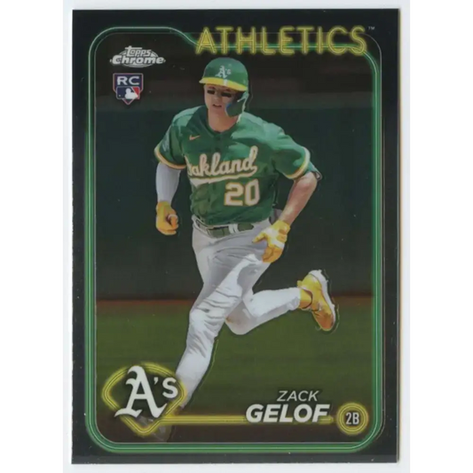 2024 Topps Chrome #282 Zack Gelof NM-MT RC Rookie Oakland Athletics Baseball Card - Baseball Card Single