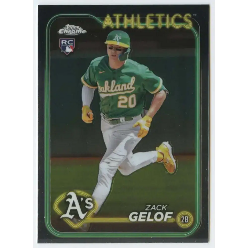2024 Topps Chrome #282 Zack Gelof NM-MT RC Rookie Oakland Athletics Baseball Card - Baseball Card Single