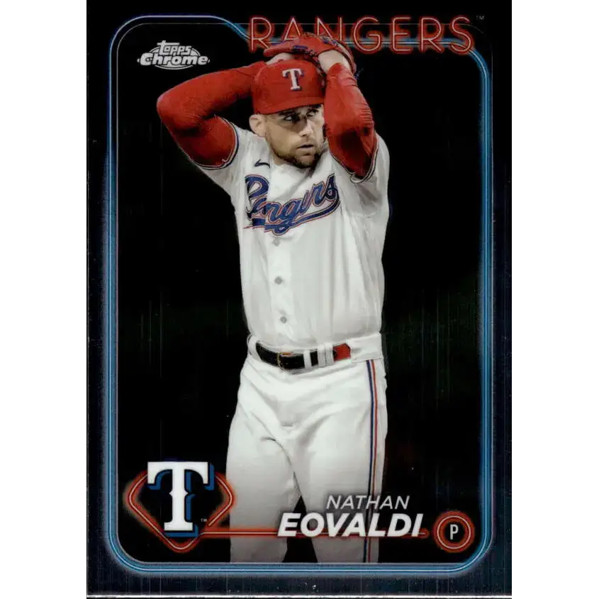 2024 Topps Chrome #283 Nathan Eovaldi NM-MT Texas Rangers Baseball Card - Baseball Card Single