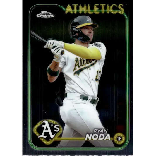 2024 Topps Chrome #284 Ryan Noda NM-MT Oakland Athletics Baseball Card - Baseball Card Single