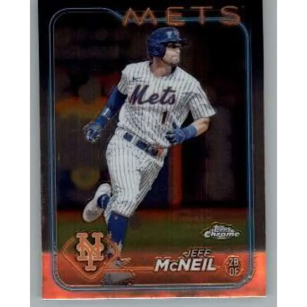 2024 Topps Chrome #289 Jeff McNeil NM-MT New York Mets Baseball Card - Baseball Card Single