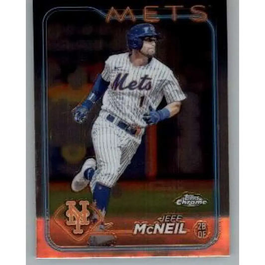 2024 Topps Chrome #289 Jeff McNeil NM-MT New York Mets Baseball Card - Baseball Card Single