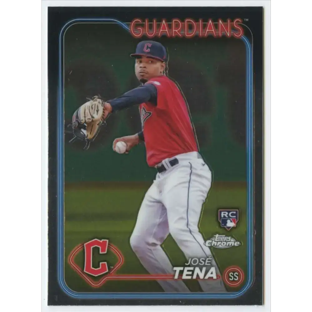 2024 Topps Chrome #29 Jose Tena NM-MT RC Rookie Cleveland Guardians Baseball Card - Baseball Card Single