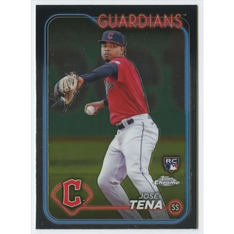 2024 Topps Chrome #29 Jose Tena NM-MT RC Rookie Cleveland Guardians Baseball Card - Baseball Card Single