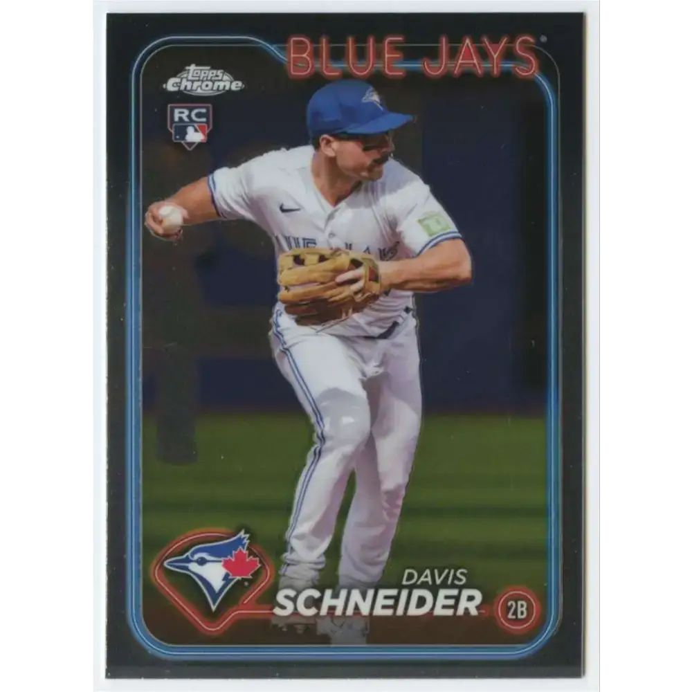 2024 Topps Chrome #290 Davis Schneider NM-MT RC Rookie Toronto Blue Jays Baseball Card - Baseball Card Single