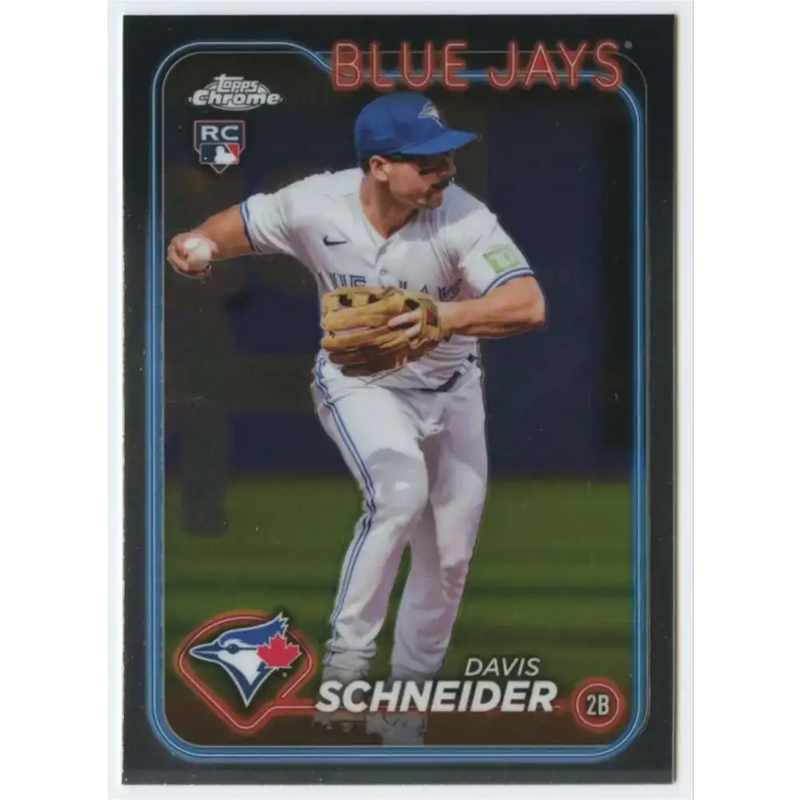2024 Topps Chrome #290 Davis Schneider NM-MT RC Rookie Toronto Blue Jays Baseball Card - Baseball Card Single