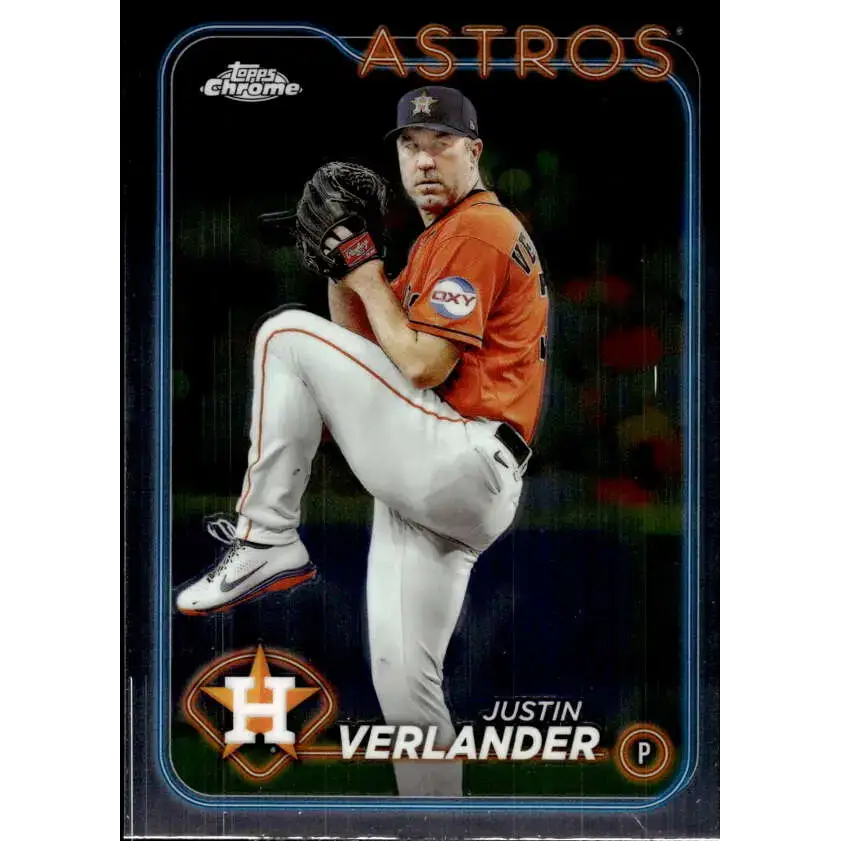 2024 Topps Chrome #291 Justin Verlander NM-MT Houston Astros Baseball Card - Baseball Card Single