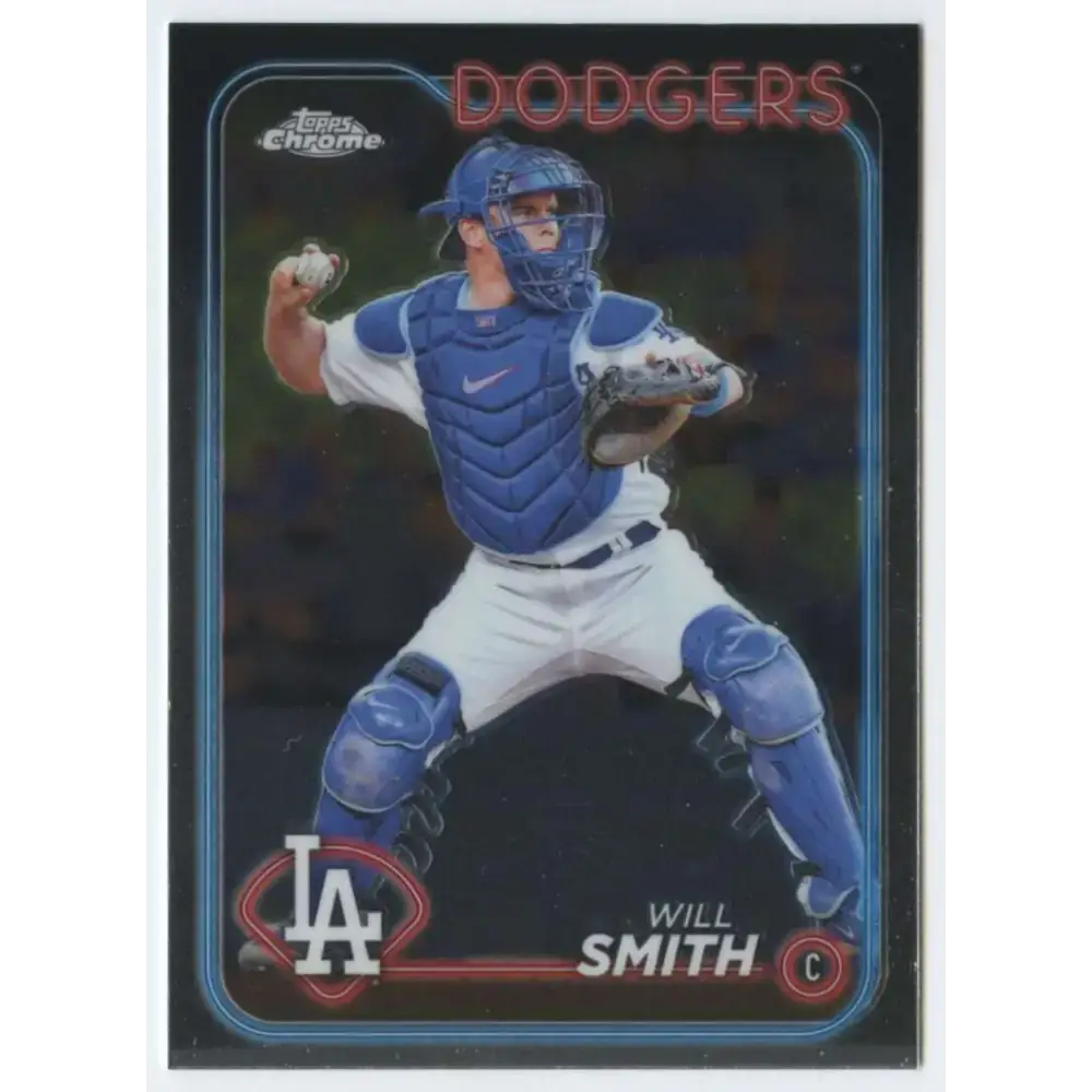 2024 Topps Chrome #293 Will Smith NM-MT Los Angeles Dodgers Baseball Card - Baseball Card Single