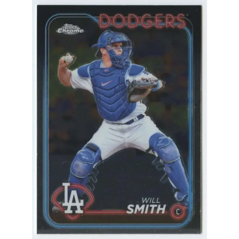 2024 Topps Chrome #293 Will Smith NM-MT Los Angeles Dodgers Baseball Card - Baseball Card Single