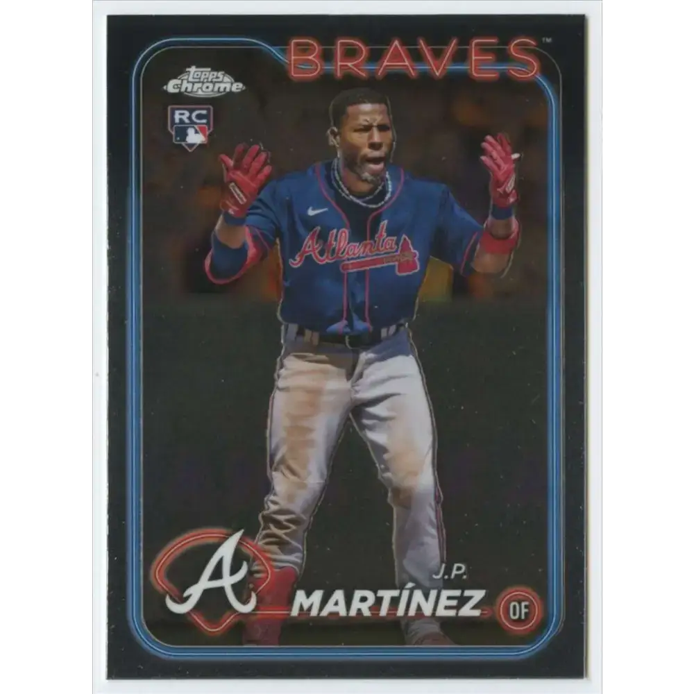 2024 Topps Chrome #294 J.P. Martinez NM-MT RC Rookie Atlanta Braves Baseball Card - Baseball Card Single