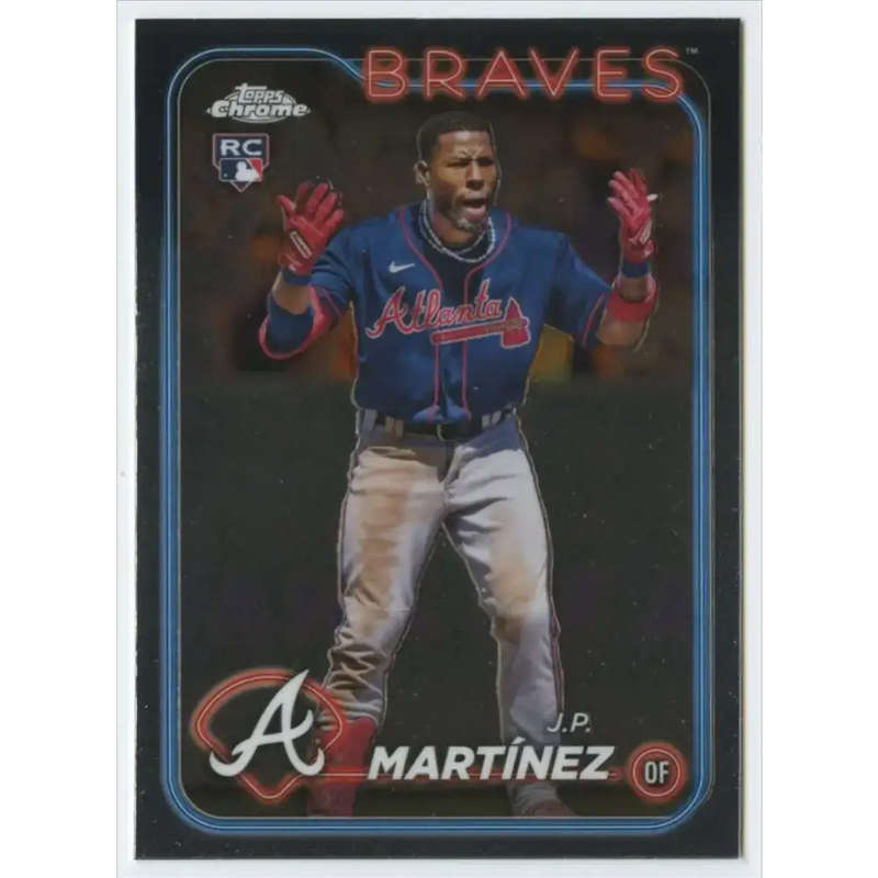 2024 Topps Chrome #294 J.P. Martinez NM-MT RC Rookie Atlanta Braves Baseball Card - Baseball Card Single