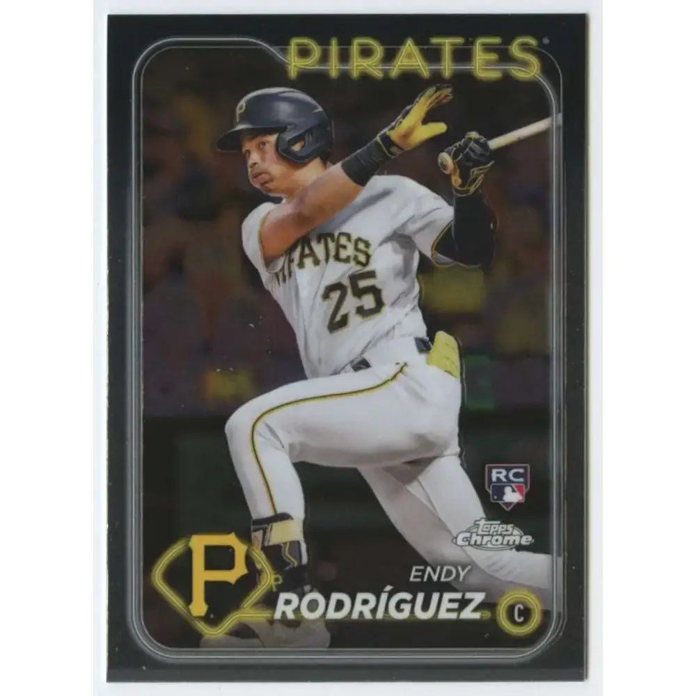 2024 Topps Chrome #295 Endy Rodriguez NM-MT RC Rookie Pittsburgh Pirates Baseball Card - Baseball Card Single