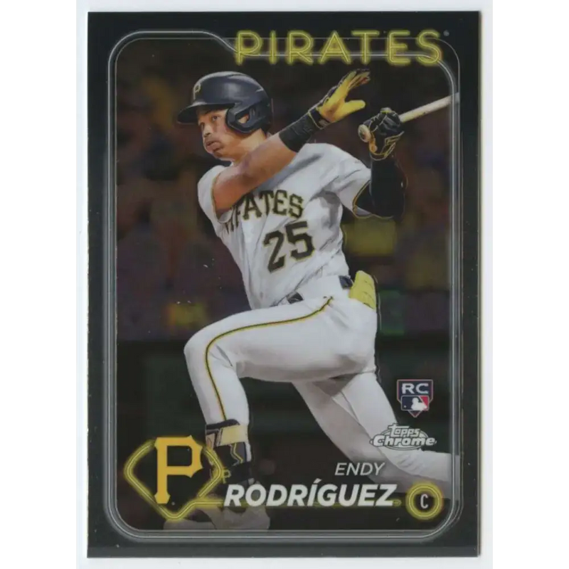 2024 Topps Chrome #295 Endy Rodriguez NM-MT RC Rookie Pittsburgh Pirates Baseball Card - Baseball Card Single