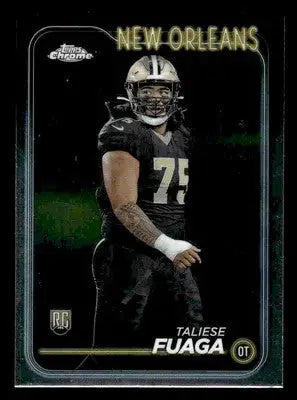 2024 Topps Chrome #296 Taliese Fuaga New Orleans Saints - Football Card Single