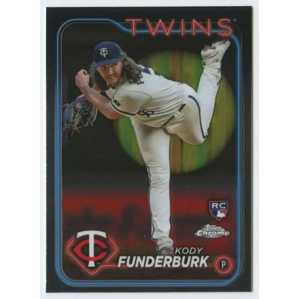 2024 Topps Chrome #297 Kody Funderburk NM-MT RC Rookie Minnesota Twins Baseball Card - Baseball Card Single