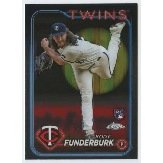 2024 Topps Chrome #297 Kody Funderburk NM-MT RC Rookie Minnesota Twins Baseball Card - Baseball Card Single