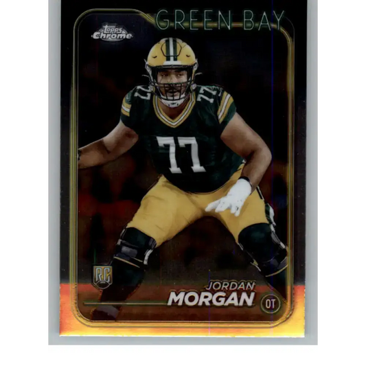 2024 Topps Chrome #298 Jordan Morgan NM-MT RC Rookie Green Bay Packers Football Card - Football Card Single