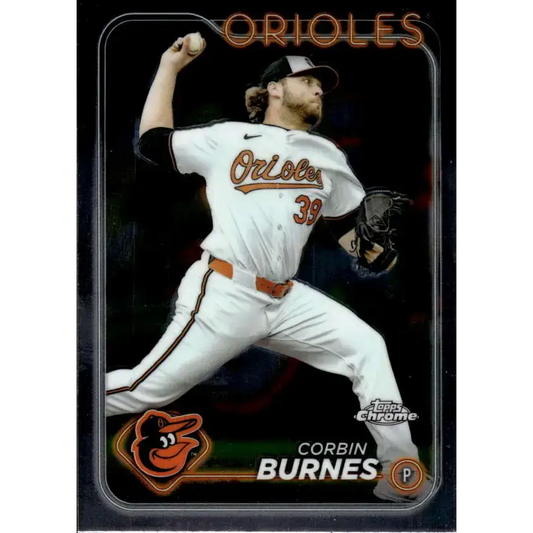 2024 Topps Chrome #3 Corbin Burnes NM-MT Baltimore Orioles Baseball Card - Baseball Card Single