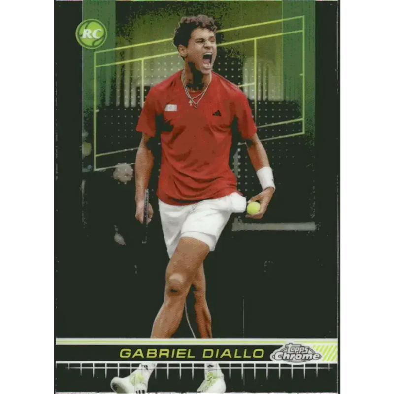 2024 Topps Chrome #30 Gabriel Diallo EX Excellent RC Rookie Tennis Card - Tennis Card Single