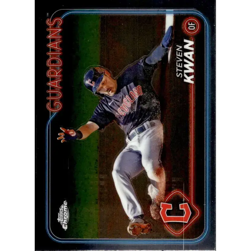 2024 Topps Chrome #30 Steven Kwan NM-MT Cleveland Guardians Baseball Card - Baseball Card Single