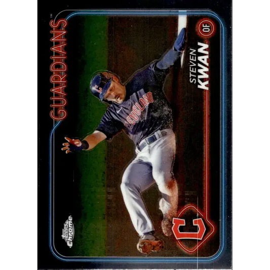 2024 Topps Chrome #30 Steven Kwan NM-MT Cleveland Guardians Baseball Card - Baseball Card Single