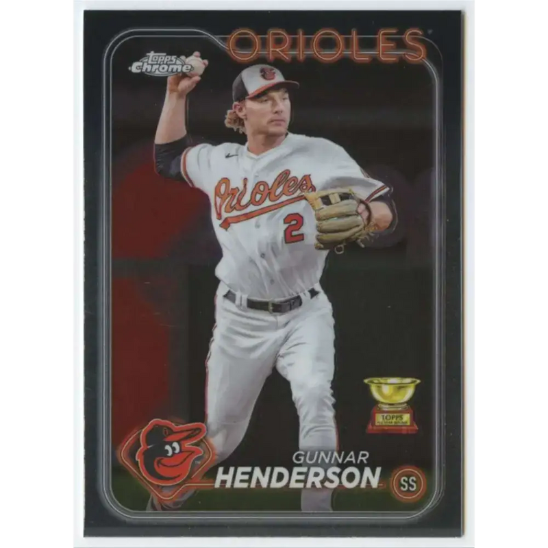 2024 Topps Chrome #36 Gunnar Henderson NM-MT Baltimore Orioles Baseball Card - Baseball Card Single