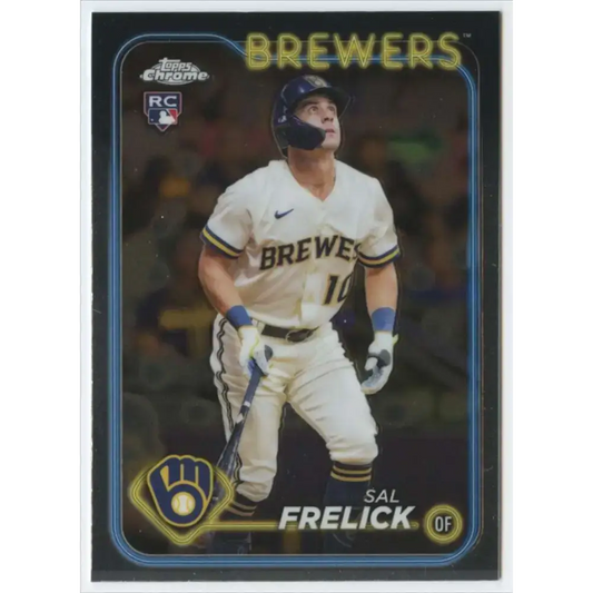 2024 Topps Chrome #39 Sal Frelick NM-MT RC Rookie Milwaukee Brewers Baseball Card - Baseball Card Single
