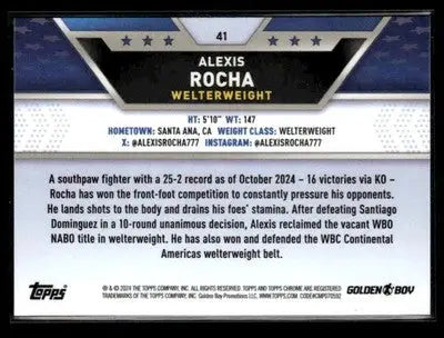 2024 Topps Chrome #41 Alexis Rocha - Other