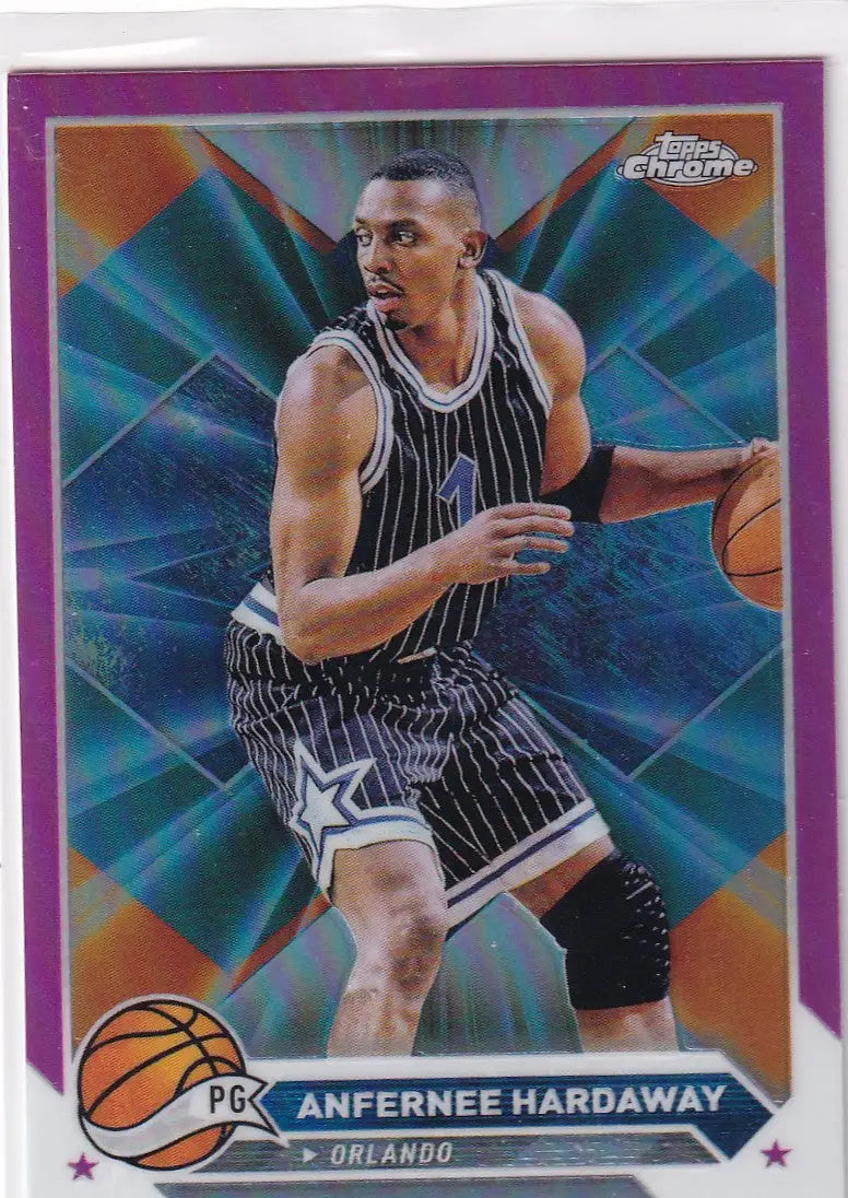 2024 TOPPS CHROME #44 ANFERNEE HARDAWAY PINK- ORLANDO MAGIC