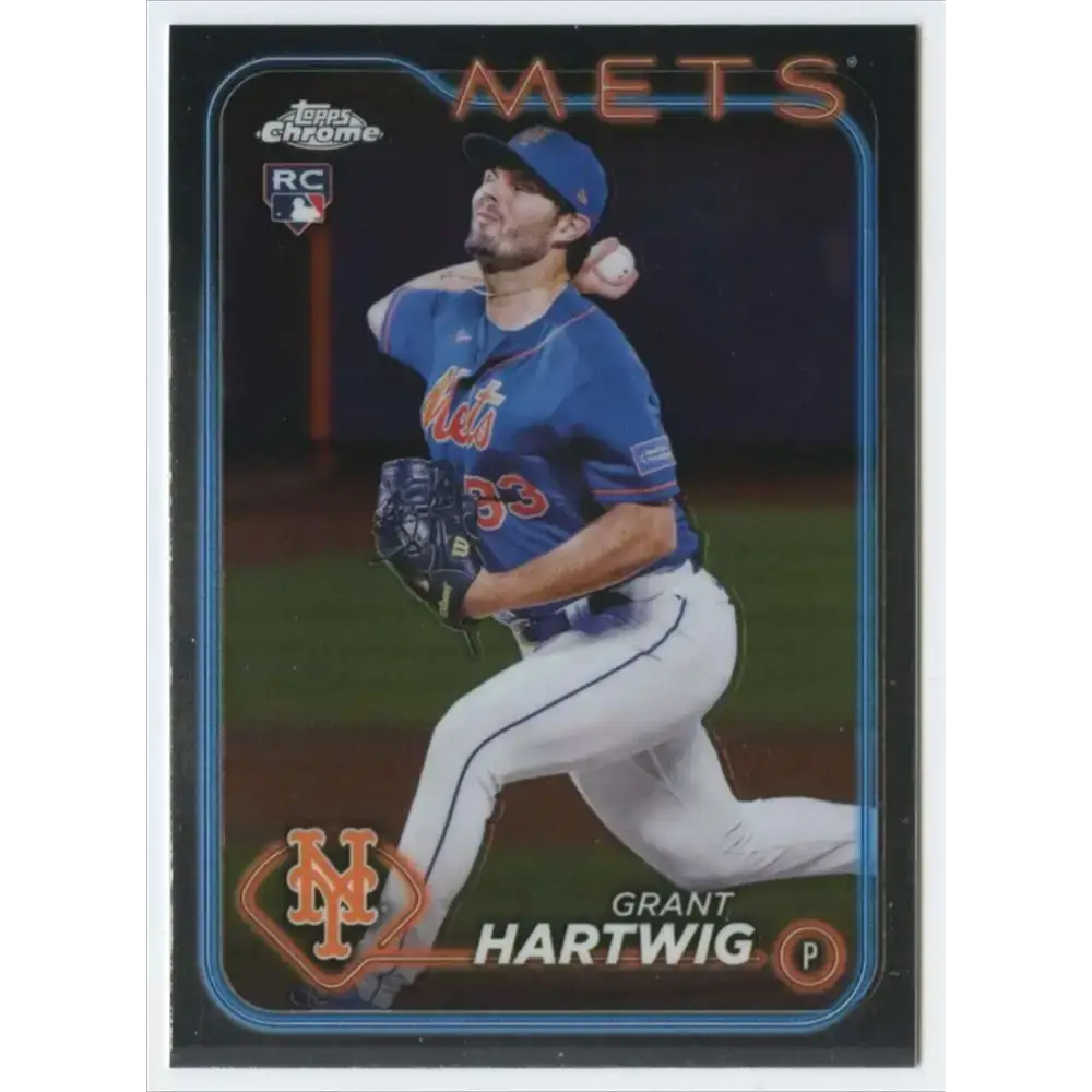 2024 Topps Chrome #45 Grant Hartwig NM-MT RC Rookie New York Mets Baseball Card - Baseball Card Single
