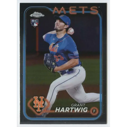 2024 Topps Chrome #45 Grant Hartwig NM-MT RC Rookie New York Mets Baseball Card - Baseball Card Single