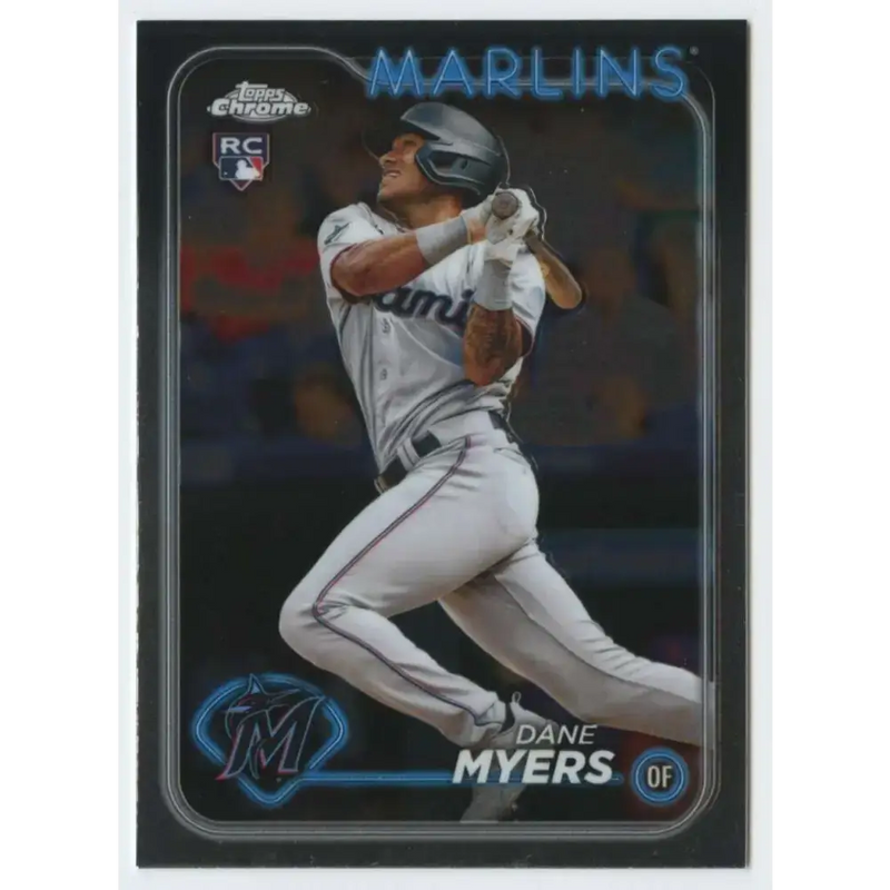 2024 Topps Chrome #46 Dane Myers NM-MT RC Rookie Miami Marlins Baseball Card - Baseball Card Single