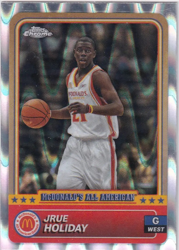 2024 TOPPS CHROME #47 JRUE HOLIDAY RAY WAVE- BOSTON CELTICS - Basketball Card Single