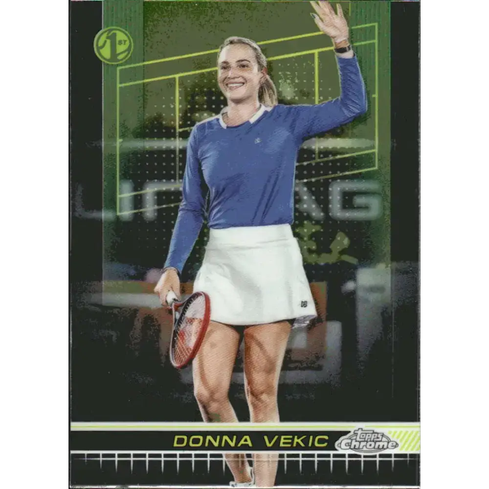 2024 Topps Chrome #48 Donna Vekic EX Excellent Tennis Card - Tennis Card Single