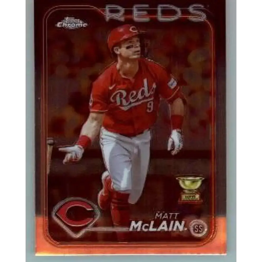 2024 Topps Chrome #48 Matt McLain NM-MT Cincinnati Reds Baseball Card - Baseball Card Single