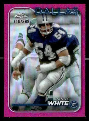 2024 Topps Chrome #48 Randy White Magenta Refractor #/399 - Football Card Single