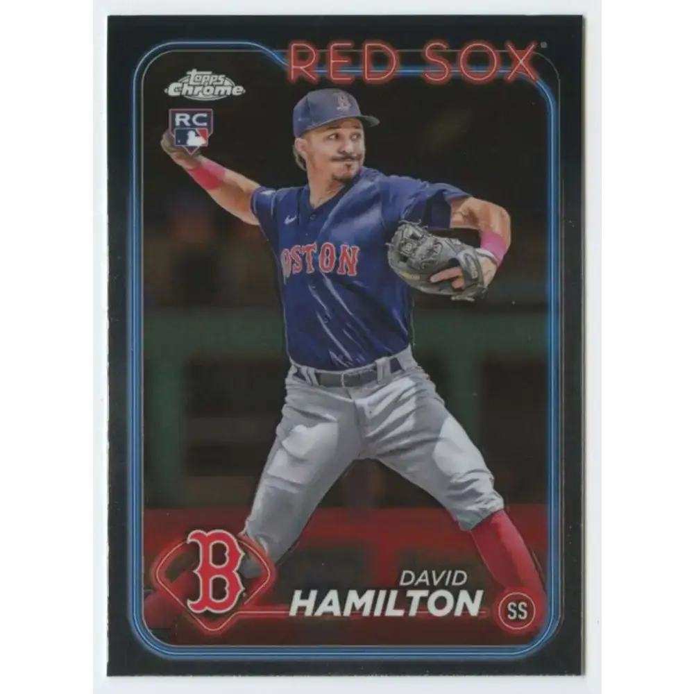 2024 Topps Chrome #49 David Hamilton NM-MT RC Rookie Boston Red Sox Baseball Card - Baseball Card Single