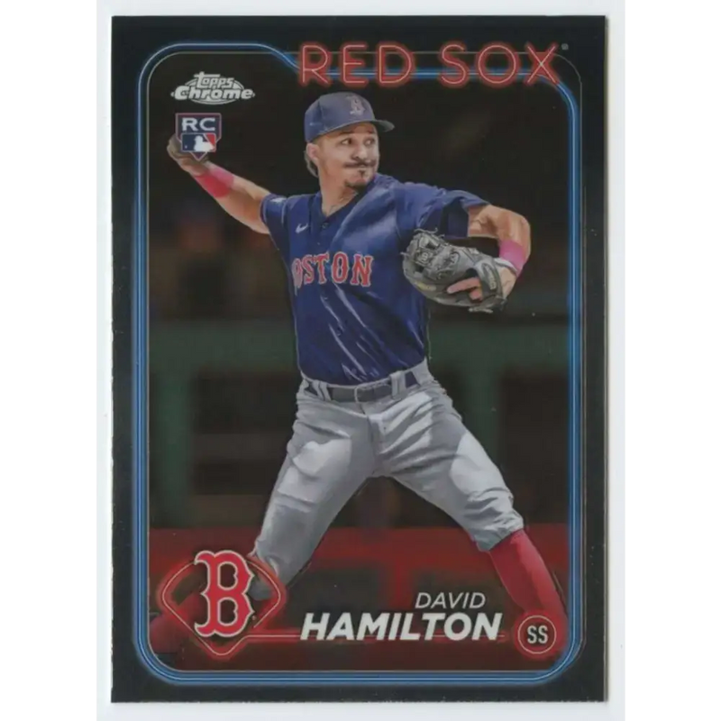 2024 Topps Chrome #49 David Hamilton NM-MT RC Rookie Boston Red Sox Baseball Card - Baseball Card Single