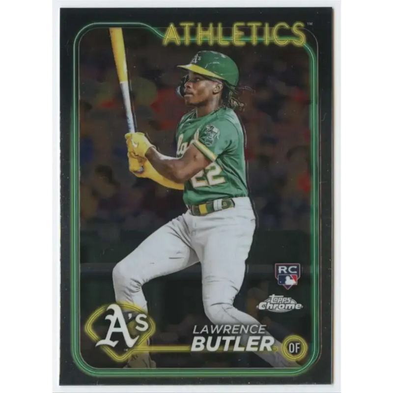 2024 Topps Chrome #5 Lawrence Butler NM-MT RC Rookie Oakland Athletics Baseball Card - Baseball Card Single