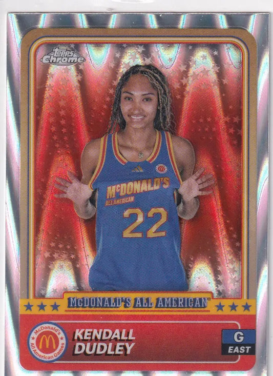 2024 TOPPS CHROME #52 KENDALL DUDLEY RAY WAVE- MICHIGAN - Baseball Card Single