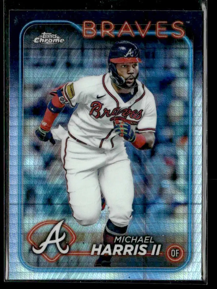 2024 Topps Chrome #52 Michael Harris II Prism Refractors - Baseball Card Single
