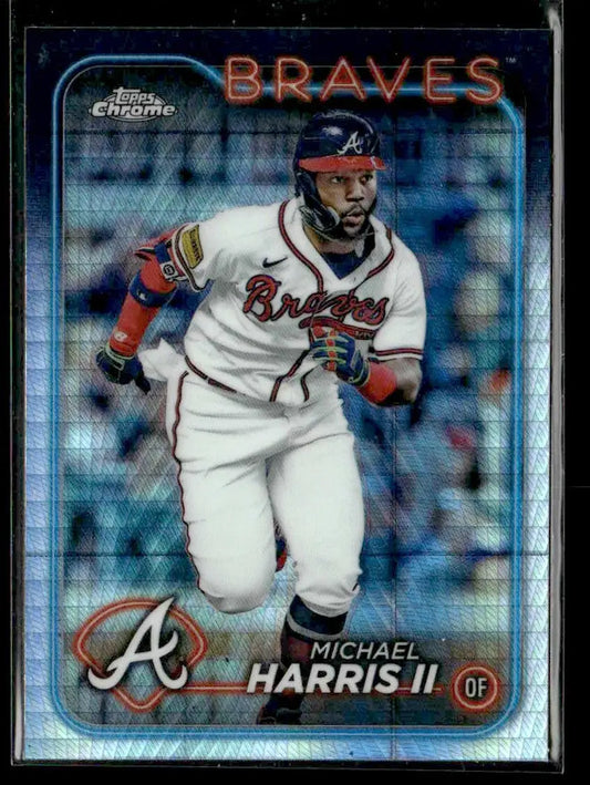 2024 Topps Chrome #52 Michael Harris II Prism Refractors - Baseball Card Single
