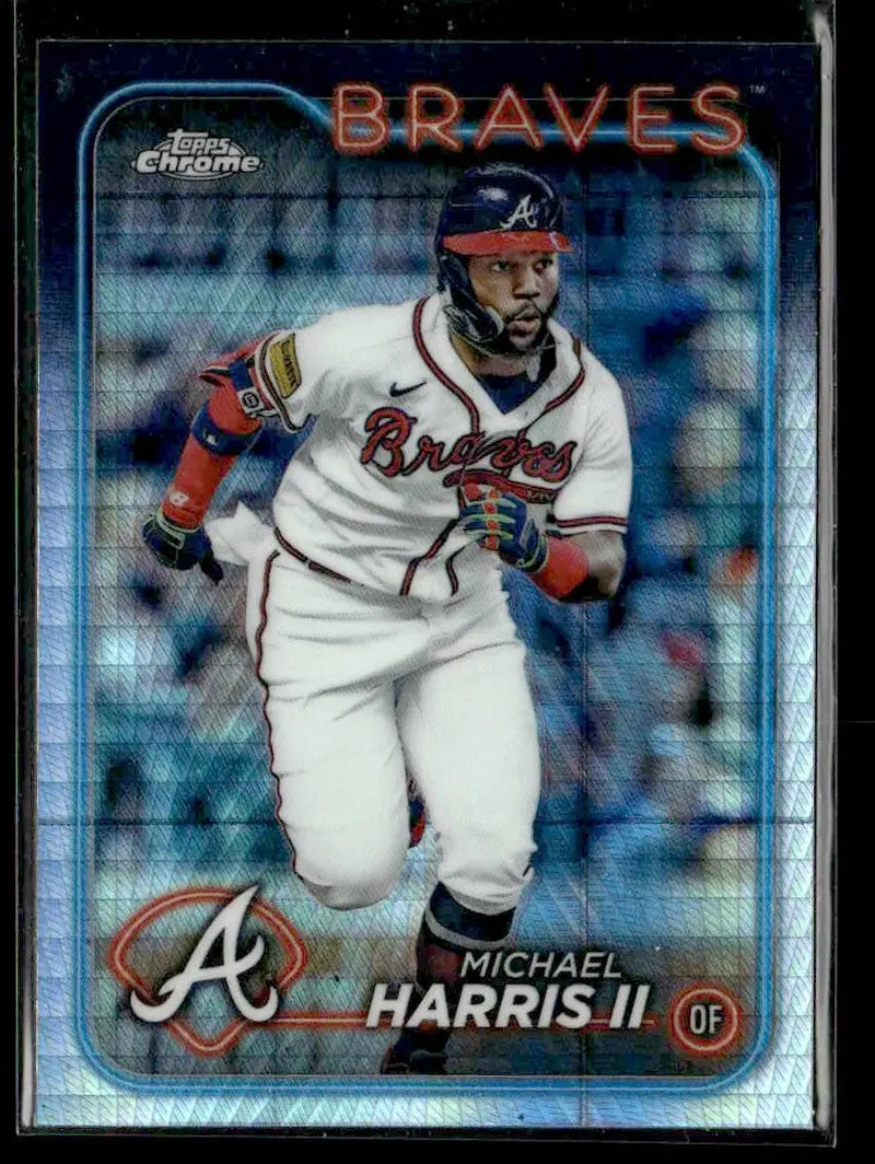 2024 Topps Chrome #52 Michael Harris II Prism Refractors - Baseball Card Single