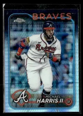 2024 Topps Chrome #52 Michael Harris II Prism Refractors - Baseball Card Single