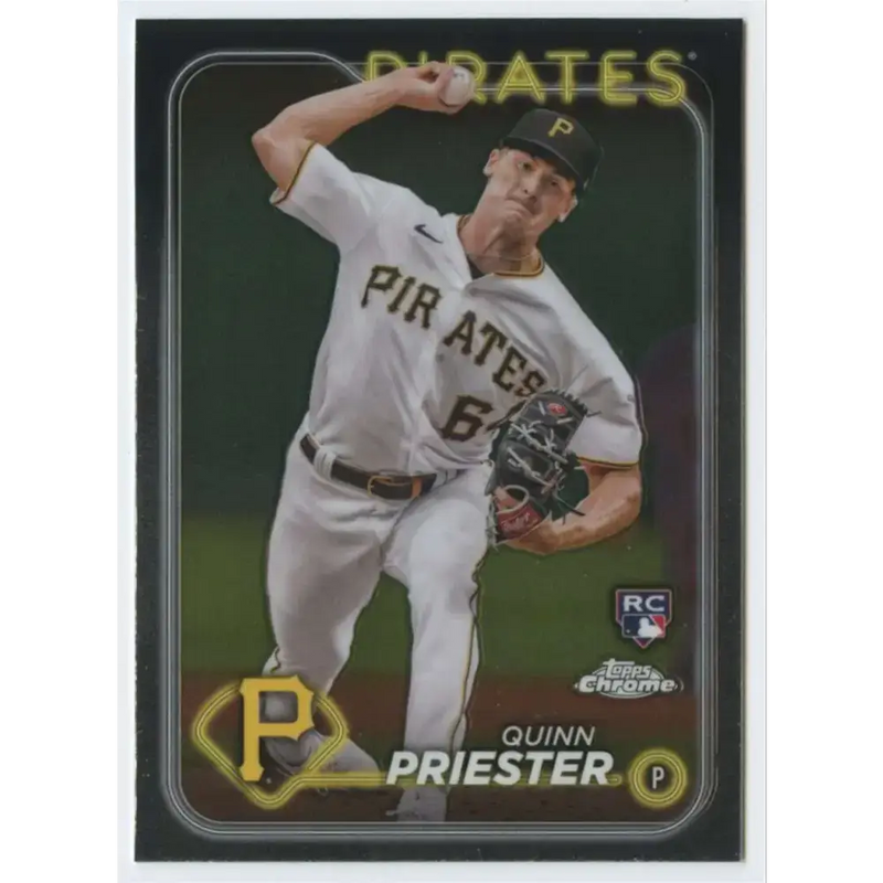 2024 Topps Chrome #55 Quinn Priester NM-MT RC Rookie Pittsburgh Pirates Baseball Card - Baseball Card Single