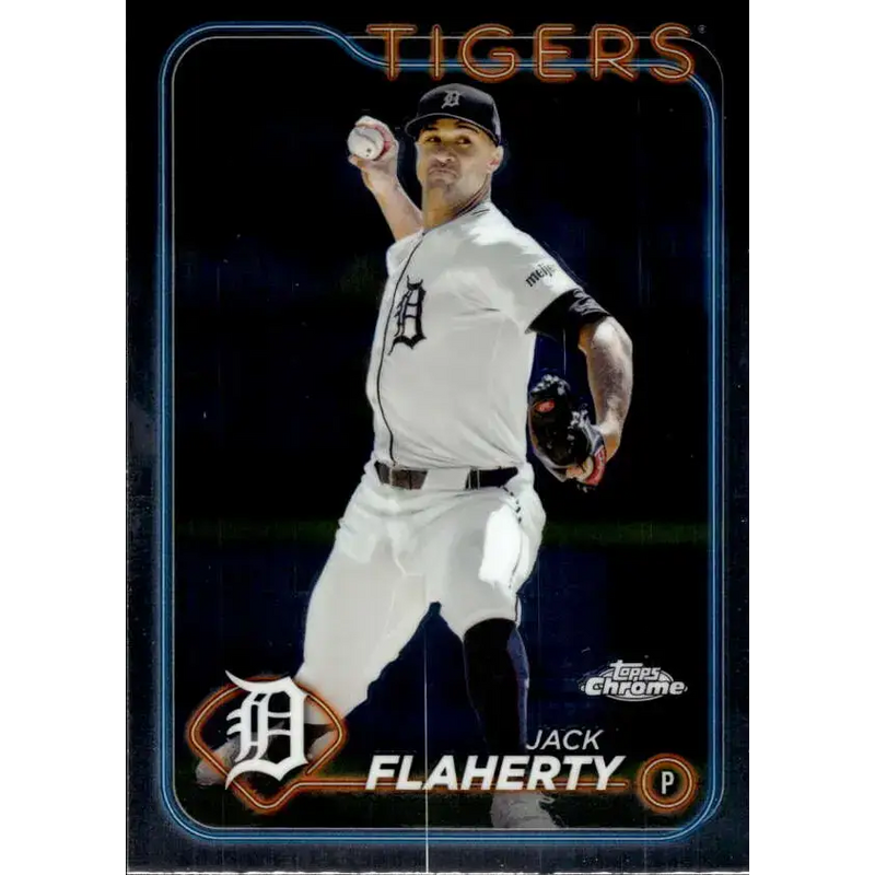2024 Topps Chrome #56 Jack Flaherty NM-MT Detroit Tigers Baseball Card - Baseball Card Single