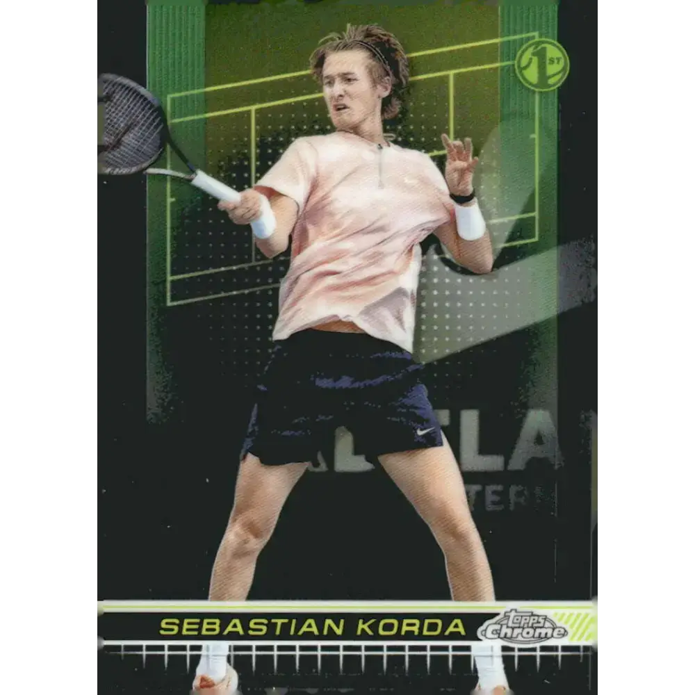 2024 Topps Chrome #57 Sebastian Korda EX Excellent Tennis Card - Tennis Card Single