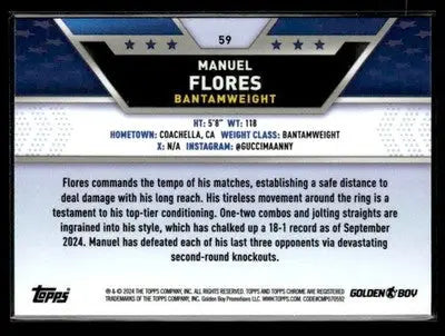 2024 Topps Chrome #59 Manuel Flores - Other