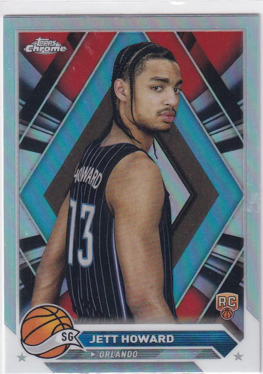 2024 TOPPS CHROME #6 JETT HOWARD REFRACTOR- ORLANDO MAGIC - Basketball Card Single